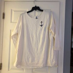 Old Navy Ivory Nautical Sweater